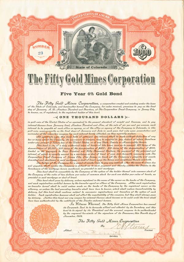 Fifty Gold Mines Corporation